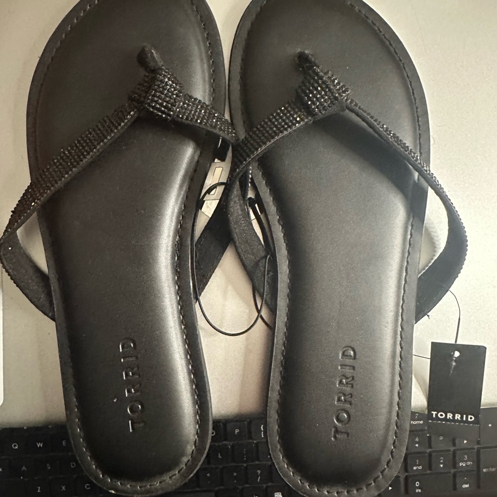 Torrid Black Beaded Women's Sandals